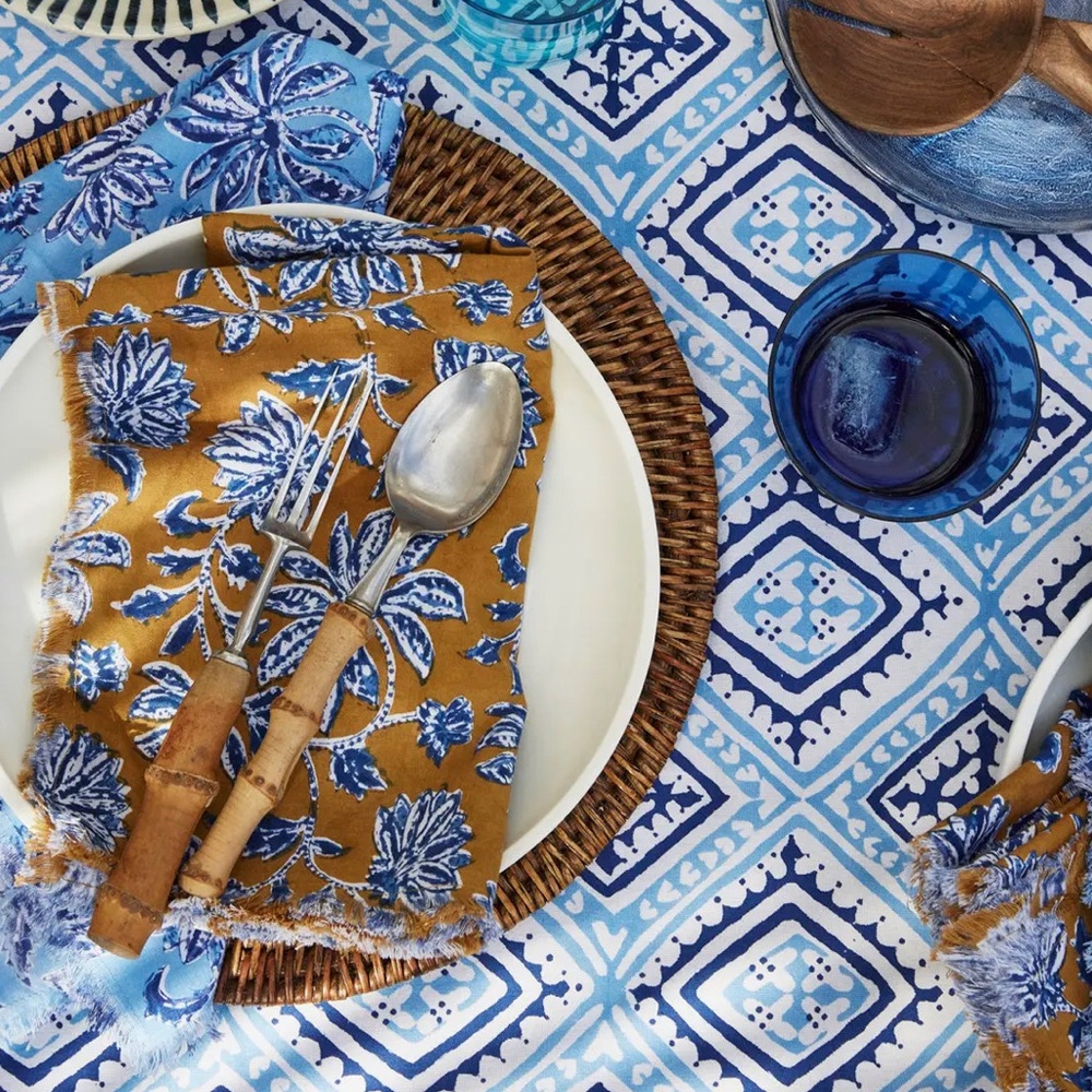 Havana Azure Tablecloth